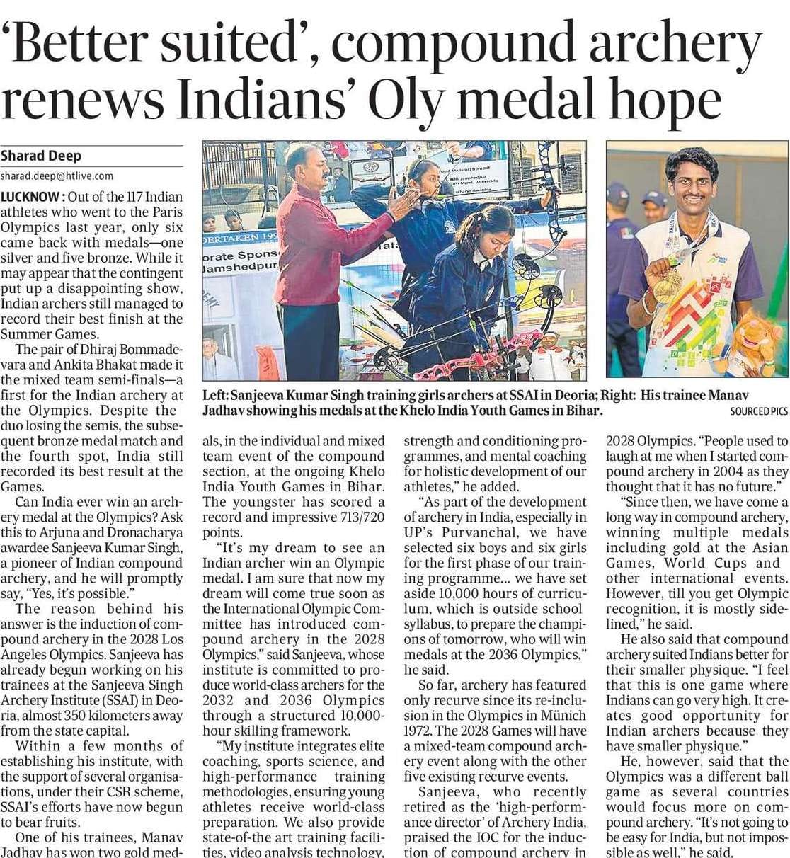 Compound archery renews India's Olympic medal hopes